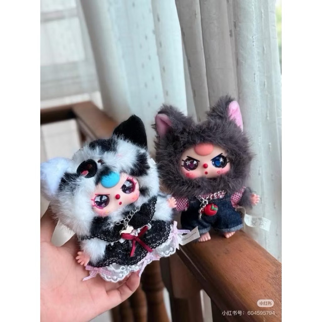 พร้อมส่งในไทย Baby three น้องหมาน้องแมว พวงกุญแจ(แบบจุ่มเดียว)ลุ้นซีเคร็ท สินค้าแท้100%