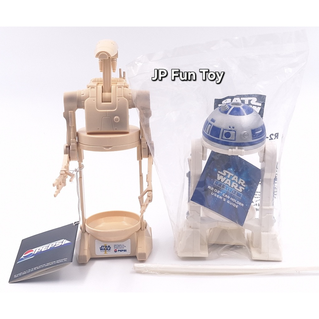 Pepsi Star Wars R2-D2 & Battle Droid Cup Holder [JFT8]