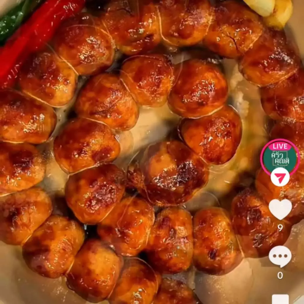(Live) แหนมหมูไส้กรอกพรีมเมี่ยม ครัวคุณศิ ขนาด500กรัม ผลิตสดใหม่ทุกวัน