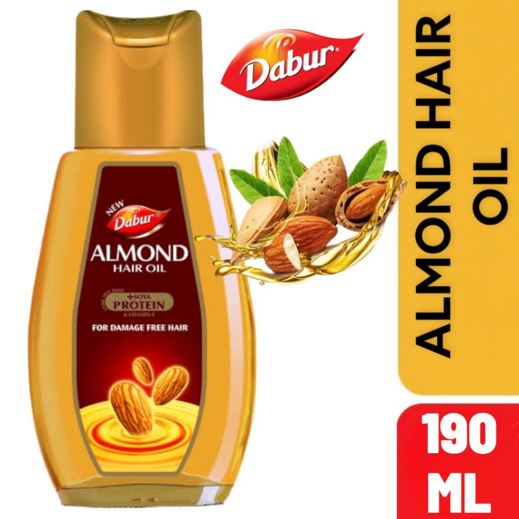 Dabur Almond hair oil น้ำมันอัลมอนด์ 190/95/45 มล.