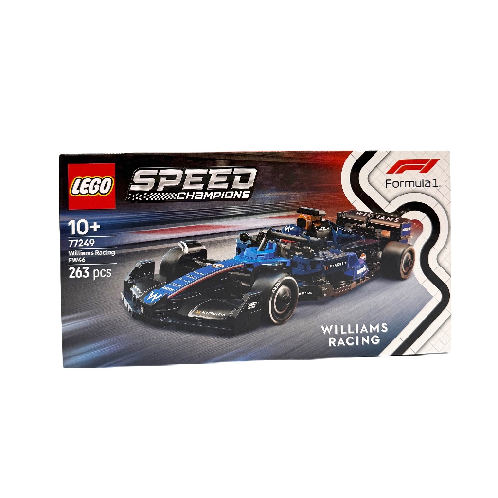 LEGO Speed Williams Racing FW46 F1 Race Car 77249 สีดำ/น้ำเงิน