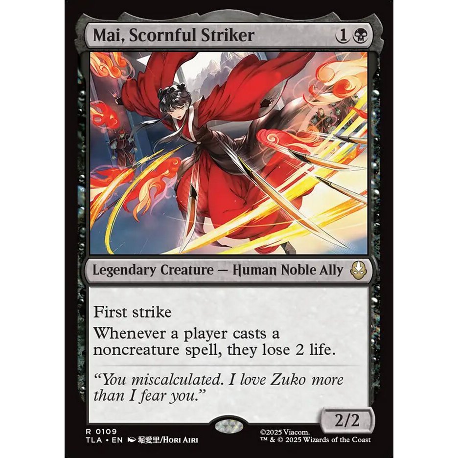 [Avatar: The Last Airbender] - [TLA] - [Mai, Scornful Striker] - (R) - [2025]