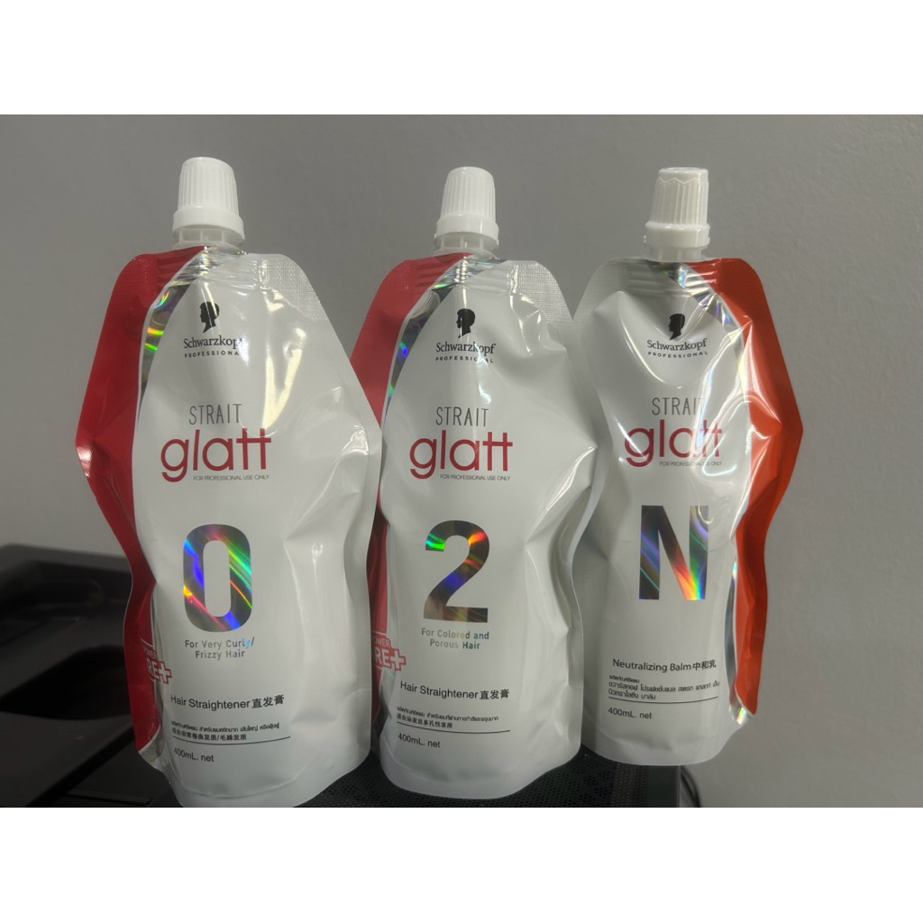 400 มล. น้ำยายืดผม Schwarzkopf Glatt บำรุงผมตรง นุ่มสวย เงางาม