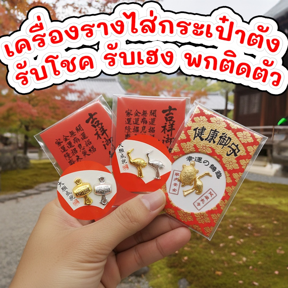 เครื่องรางอาโอโมริจากวัดญี่ปุ่น ไส่กระเป๋าเงิน พกติดตัว