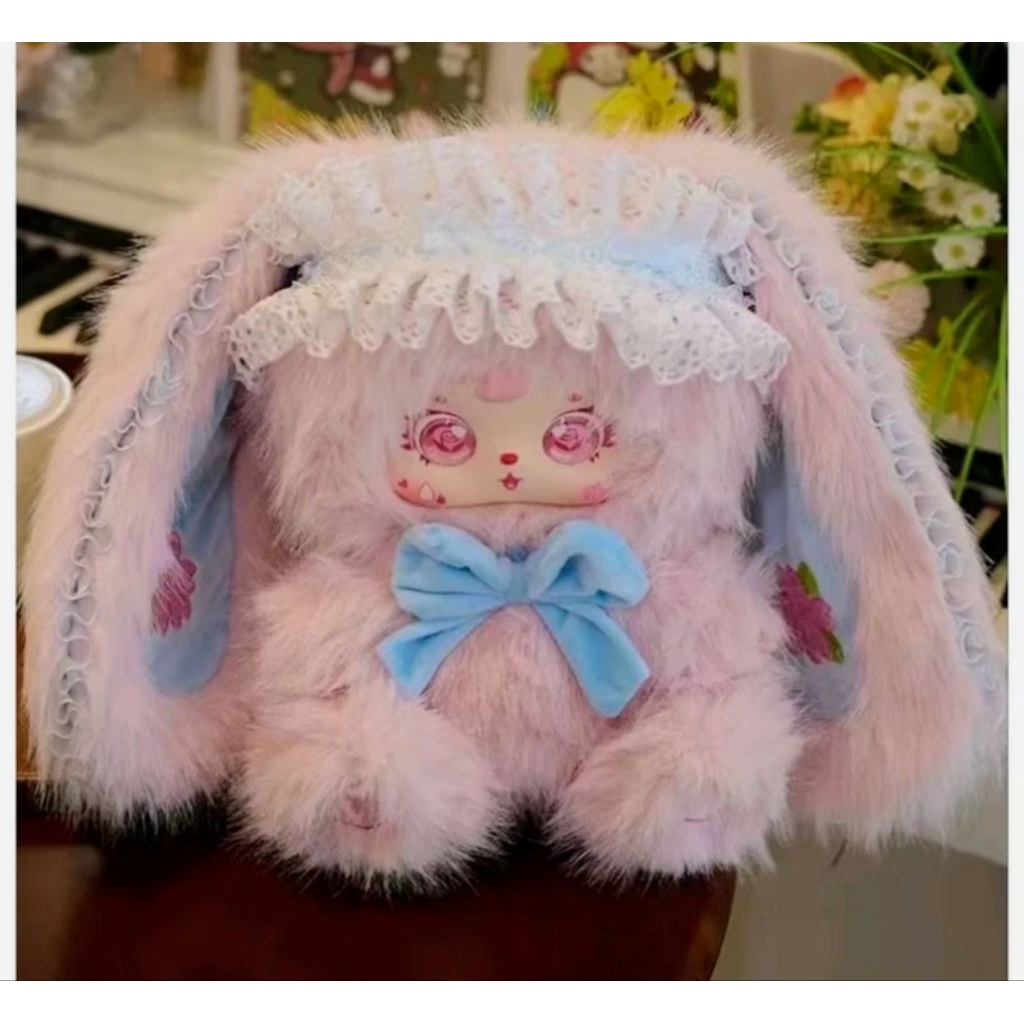 พร้อมส่ง Samuel Rabbit elf 680% กระต่าย🐰สีเชอรี่เช็คการ์ด