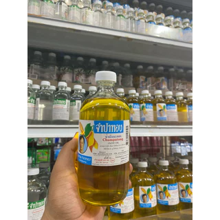 น้ำมันมะกอกจำปาทอง 450 มล. บำรุงผิว ผม เล็บ ขวดแก้ว ใช้ได้หลากหลาย