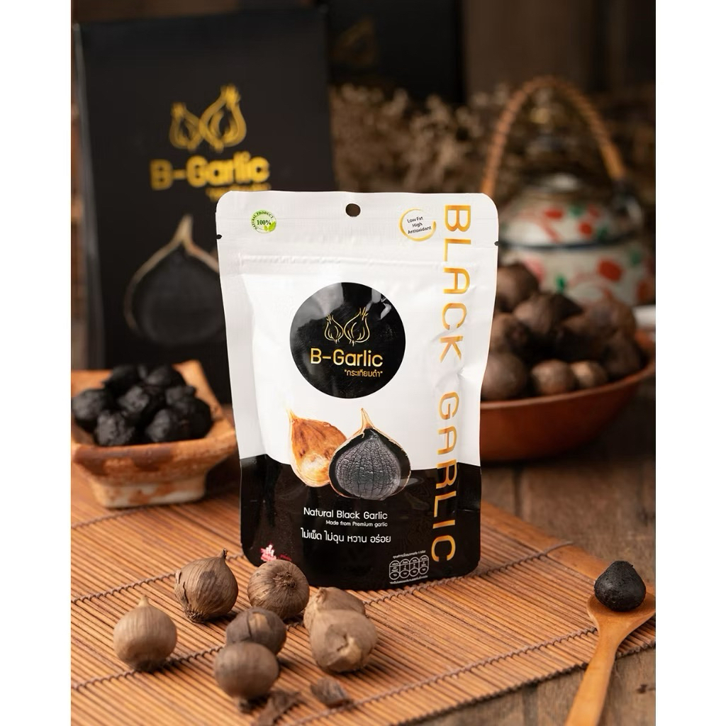 B-Garlic กระเทียมดำแบบมีเปลือก ขนาด 20 g.