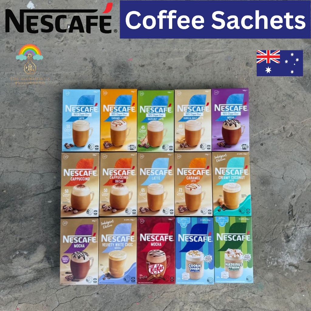 NESCAFE Coffee Sachets เนสคาเฟ่ 3 in 1 ชนิดซอง ซงง่าย สูตรร้อนเติมน้ำร้อน สูตรเย็นเติมน้ำเย็น