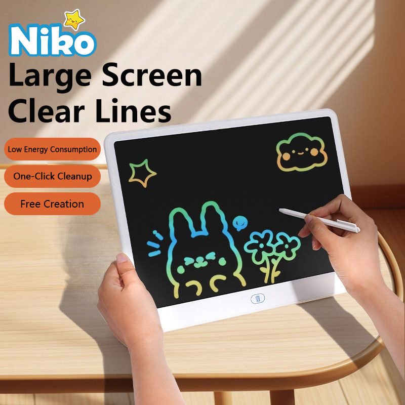 NIKO ของเล่นฝึกวาดภาพเด็ก กระดาน LCD ไม่ใช้สื่อการเขียนแบบเดิม ของขวัญคริสต์มาสที่ประหยัด
