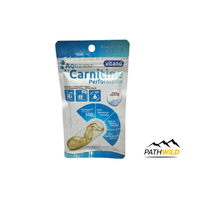 VITANO AQUA CARNITINE PERFORMANCE 20 Capsules แคปซูลพืช ตัวช่วยดูแลการใช้พลังงานของร่างกาย เหมาะกับคนออกกำลังกาย