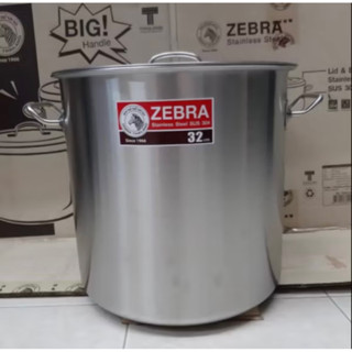 Zebra หม้อสตูว์ Cheffy 32x32 ตราหัวม้าลาย หม้อทรงสูง หนา 0.8…