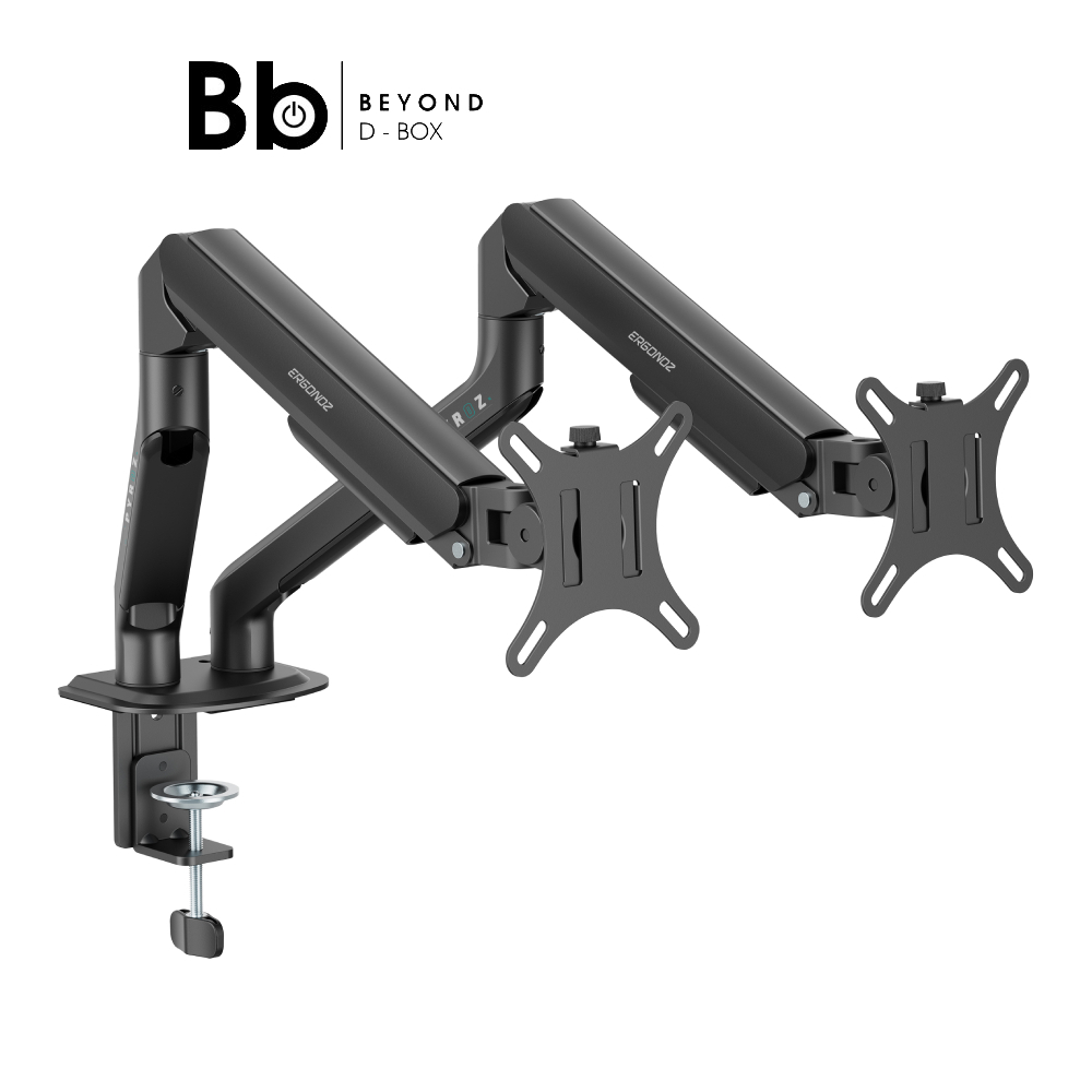 แขนจับจอมอนิเตอร์ ERGONOZ Dual Monitor Arm (EEZ-PYROZ-D-B) by BB Beyond D-Box