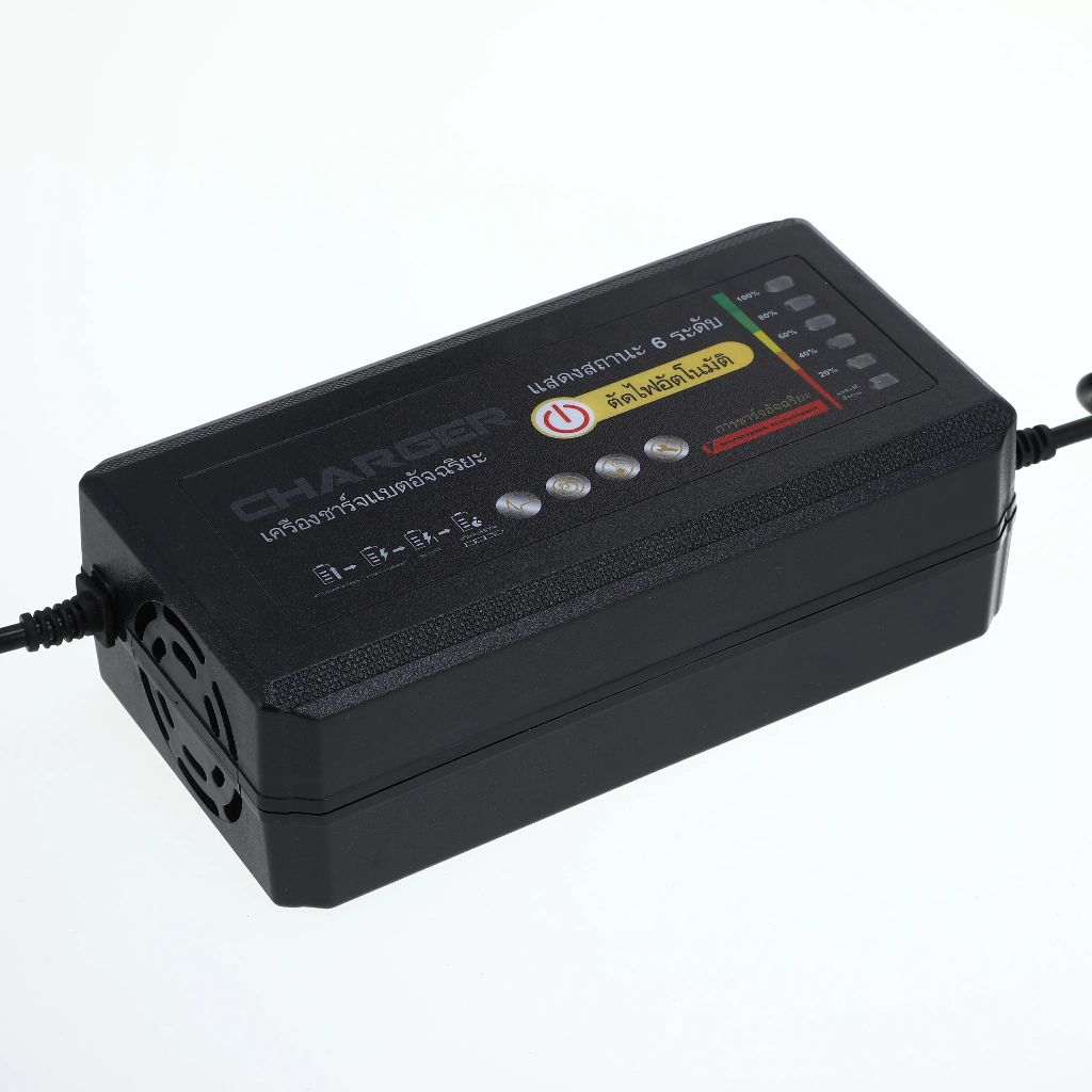 COD ที่ชาร์จแบตจักรยานไฟฟ้า 48v 12ah /20ah(รุ่นใหม่ล่าสุด)/รุ่นพิเศษมีไฟแสดงสถานะ 6 ดวง (รถไฟฟ้า / จักรยานไฟฟ้า) รูปที่ 4