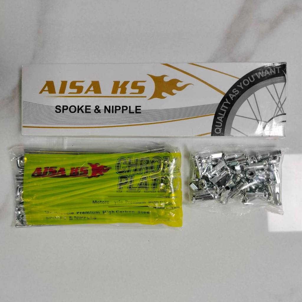 AISA KS SPOKE & NIPPLE ( 9x153 )
