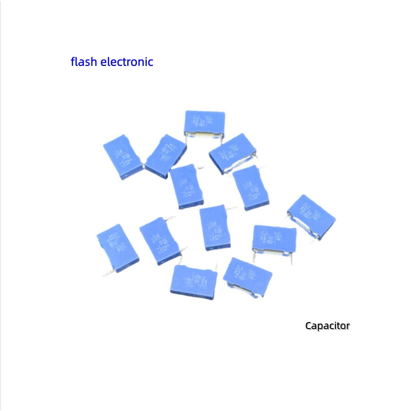 Capacitor สี่เหลี่ยมสีฟ้า BC S 275VAC MKP ×2