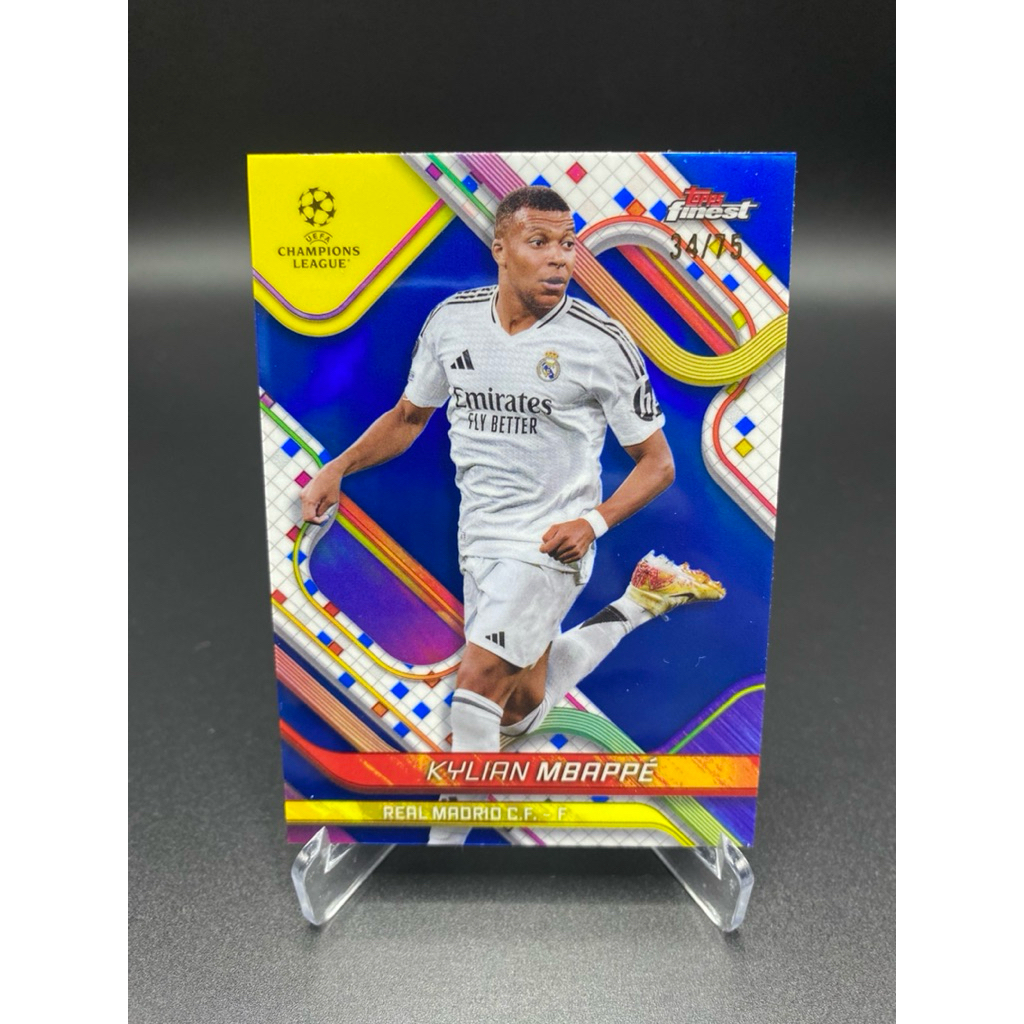 การ์ดฟุตบอล ⚽️ Kylian Mbappé | 2024/25 Topps Finest UEFA Champions League –  /75