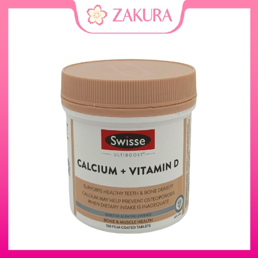 Swisse Ultiboost Calcium + Vitamin D 150caps
