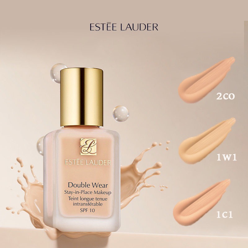 Estee Lauder Double Wear SPF 10/PA++ 30ml (1C1 1W1 2C0) รองพื้น DW ติดทน คุมมัน ของแท้ 100%