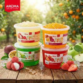 Aroma ไข่มุก รสผลไม้ ป๊อบจู้ส Pop Juice (บรรจุ 0.95 กิโลกรัม / 1กระป๋อง )