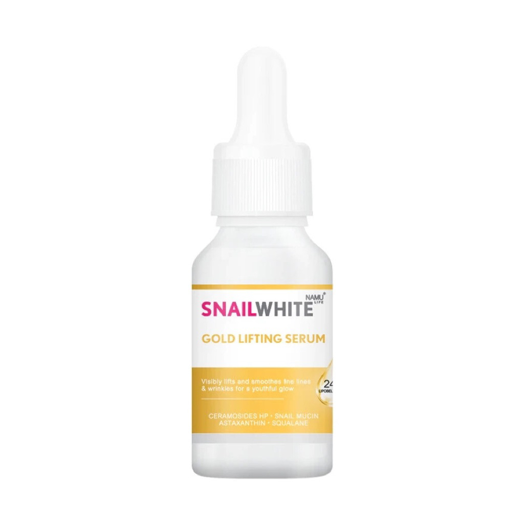 NAMU LIFE SNAILWHITE  นามุ ไลฟ์ Gold Lifting Serum 15 ml.