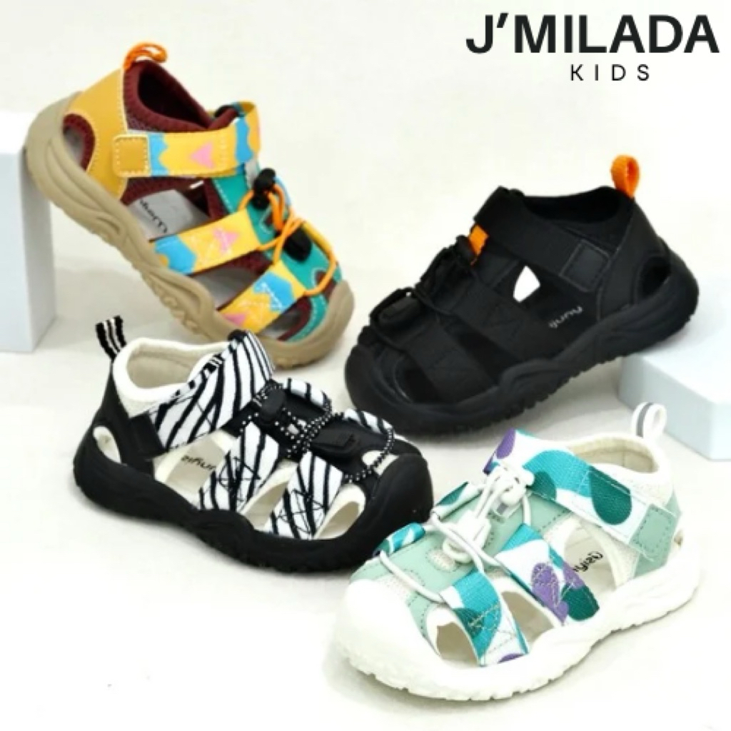J'Milada Kids รองเท้าหุ้มส้นเด็ก รองเท้าเด็ก 1-5 ขวบ นิ้วไม่โผล่ กระชับเท้า นุ่ม เบา สบาย ระบายอากาศได้เยอะ  (Wei09)