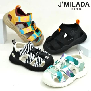J'Milada Kids รองเท้าหุ้มส้นเด็ก รองเท้าเด็ก 1-5 ขวบ นิ้วไม่โผล่ กระชับเท้า นุ่ม เบา สบาย ระบายอากาศได้เยอะ  (Wei09)