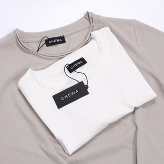 CHEWA Sunny Tee - เสื้อยืดคอกลม ผ้าคอตตอนผสม - 8369