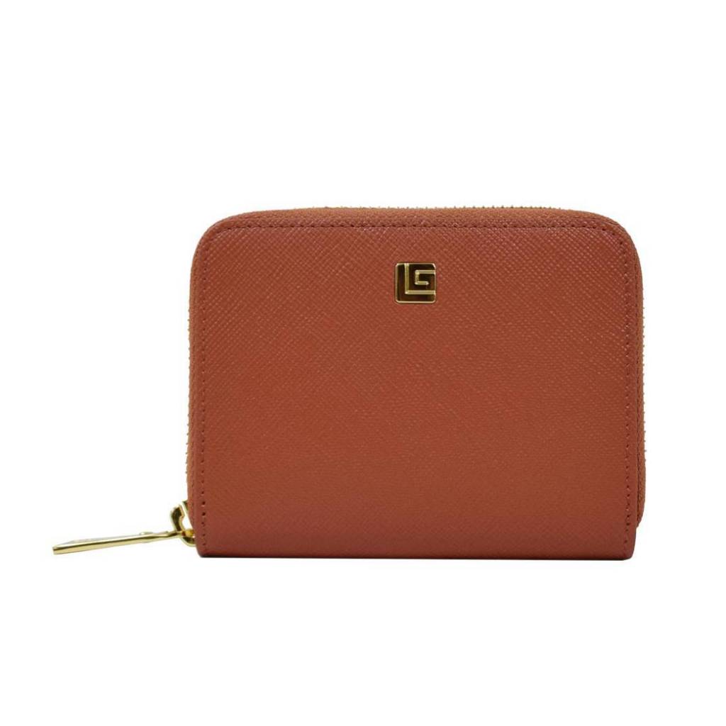 Guy Laroche กระเป๋าสตางค์พับสั้นซิปรอบ - สีส้ม รุ่น AGP0861ZS6ORS