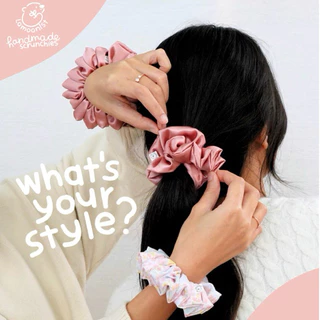 Lamoonist • FLUFFY • (ผมปกติ-เริ่มหนา) • Satin scrunchies • Normal-thick hair • ยางมัดผมซาติน