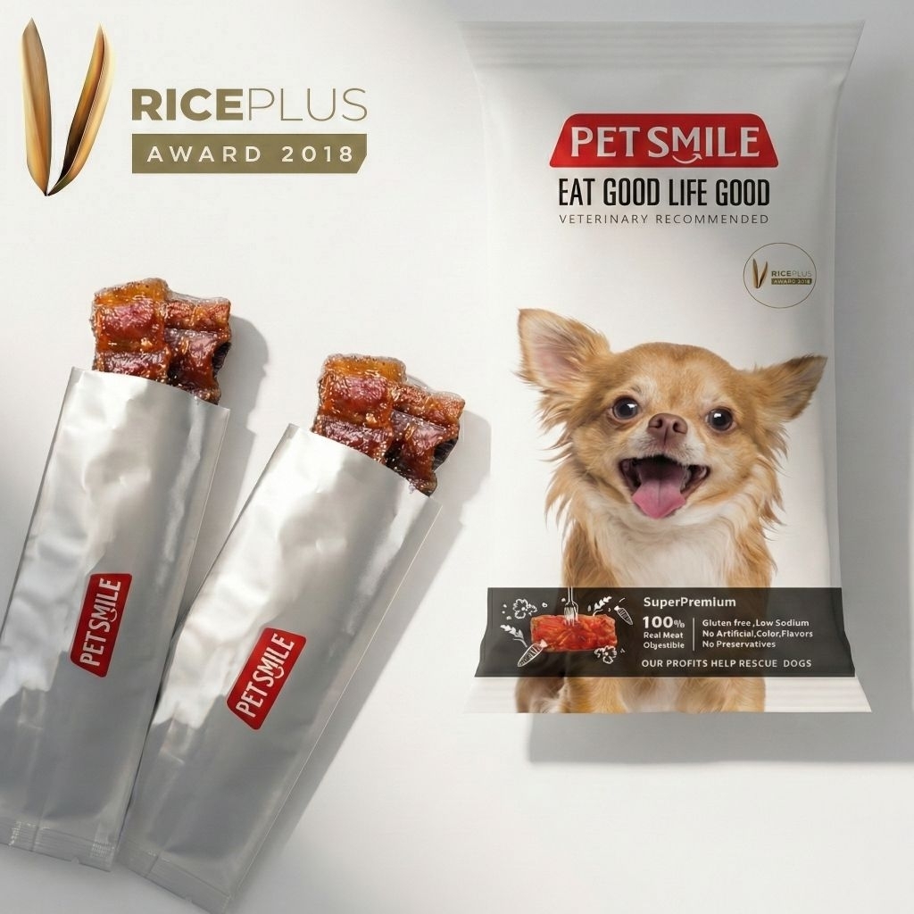 PETSMILE DENTACLEAN ขนมขัดฟันสุนัข9ซองเล็ก(80g.)