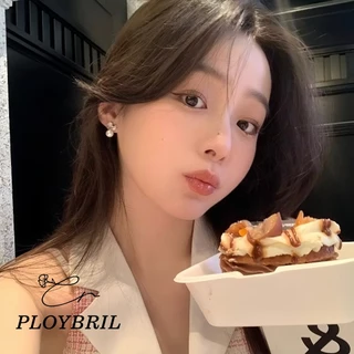 COD-ส่งเร็วจากไทย🎀ต่างหูแฟชั่น Bowknot ประดับไข่มุก สไตล์เกาหลี PLOYBRIL E036