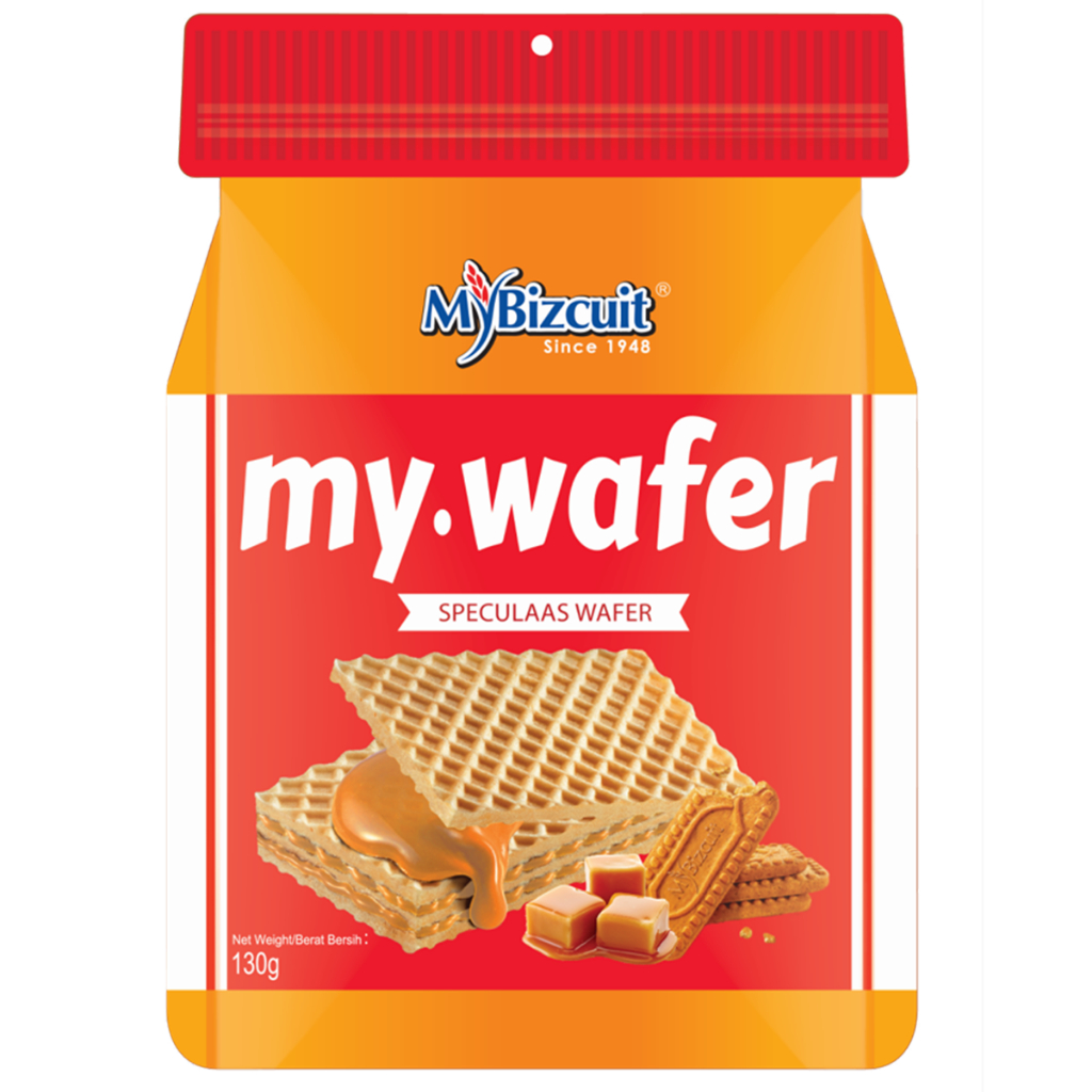 (1แถม1 ถึง 21กรกฎาคม) My Bizcuit เวเฟอร์ สอดไส้ครีมรสคาราเมล 130G