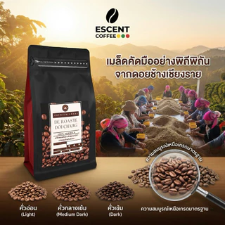 เมล็ดกาแฟดอยช้างอาราบิก้า คั่วเข้ม - เกรดพรีเมียม ขนาด 250 กรัม