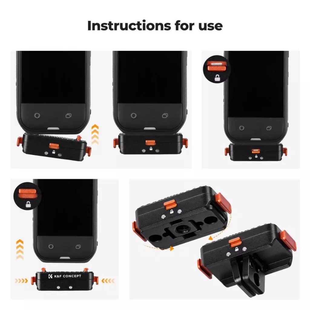 K&F Insta360 X5 / Ace Pro / Ace Pro 2 Magnetic Quick Release Adapter (KF12.0002V1) thumbnail 4