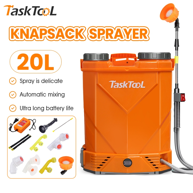TASKTOOL เครื่องพ่นยาแบตเตอรี่ 16-20 ลิตร ถังพ่นยา 12V เครื่องพ่นยา ถังพ่นยาแบตเตอรี่