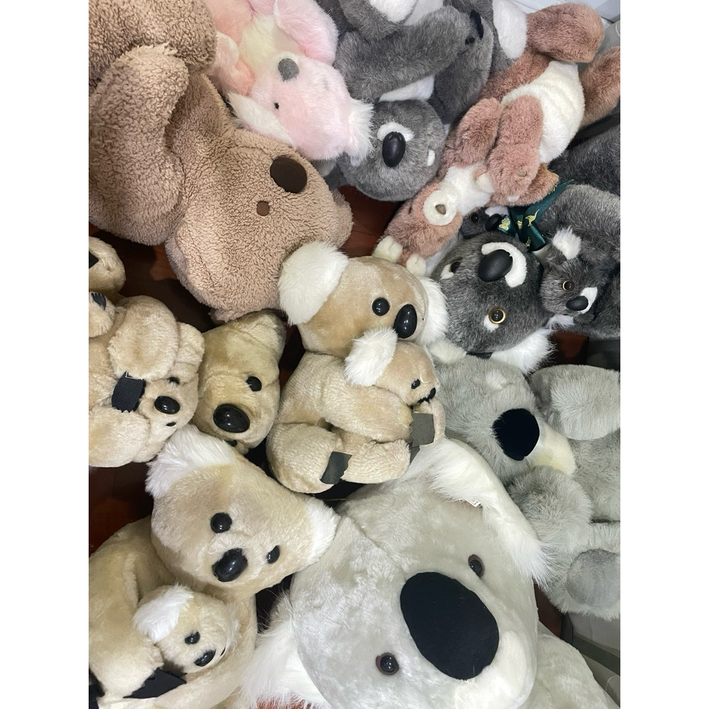 ตุ๊กตาเหมือนจริง ตุ๊กตา โคอาลา จิงโจ้ สัตว์ออสเตรเลีย Australia Animals Koala Kangaroo งานสะสม สภาพด