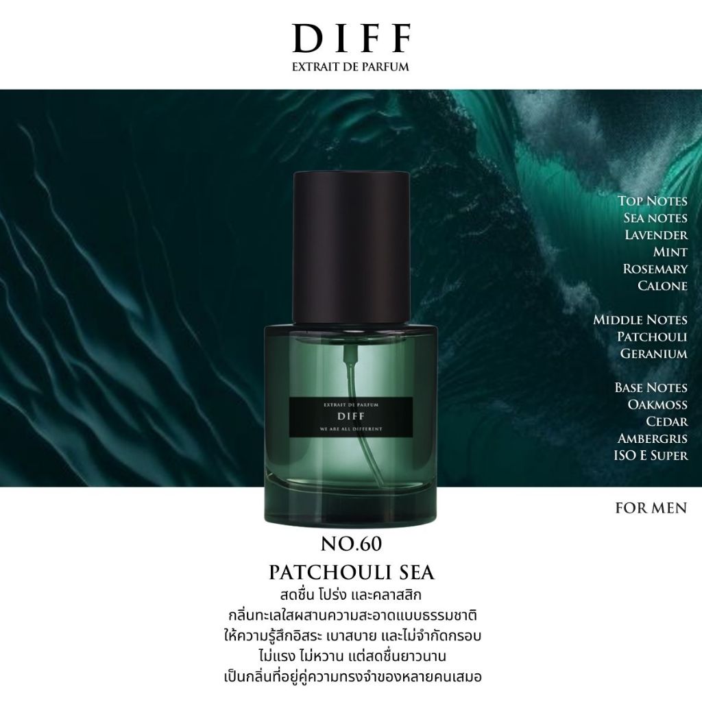 No.60 DIFF Extrait de parfum Patchouli Sea