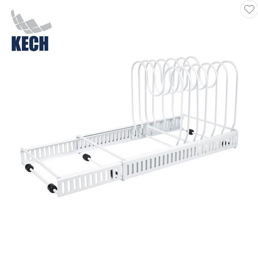 ชั้นวางกระทะและฝาหม้อแบบปรับขนาดได้ 30-58.5 ซม. KECH