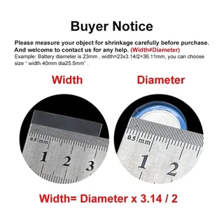 ท่อหด PVC ฟิล์มหด 30mm - 400mm ขนาดใหญ่ ห่อแบตลิเธียม หุ้มแบต กันน้ำ กันช็อต ราคาต่อ 1 เมตร