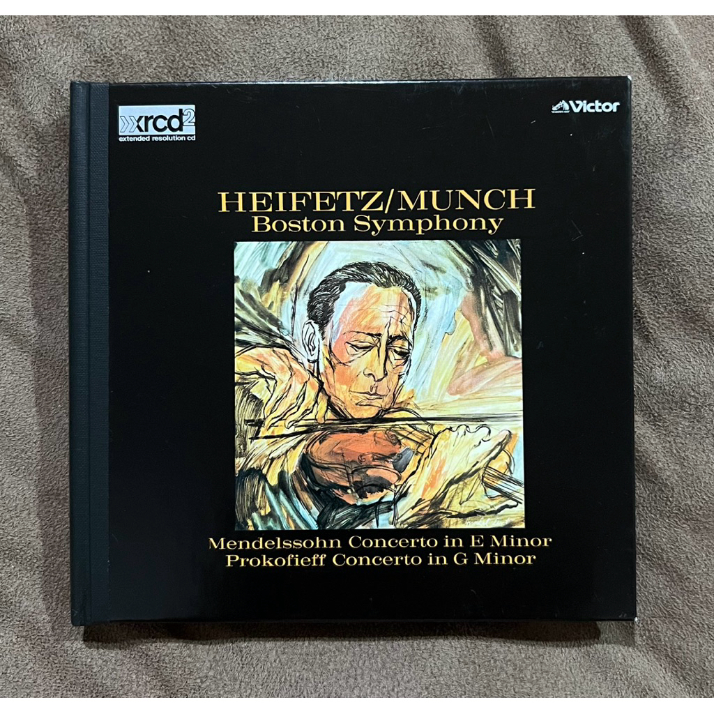 JVC XRCD2 - Heifetz/Munch & the Boston Symphony Orchestra, Beethoven and Mendelssohn/Prokofiev, JAPA