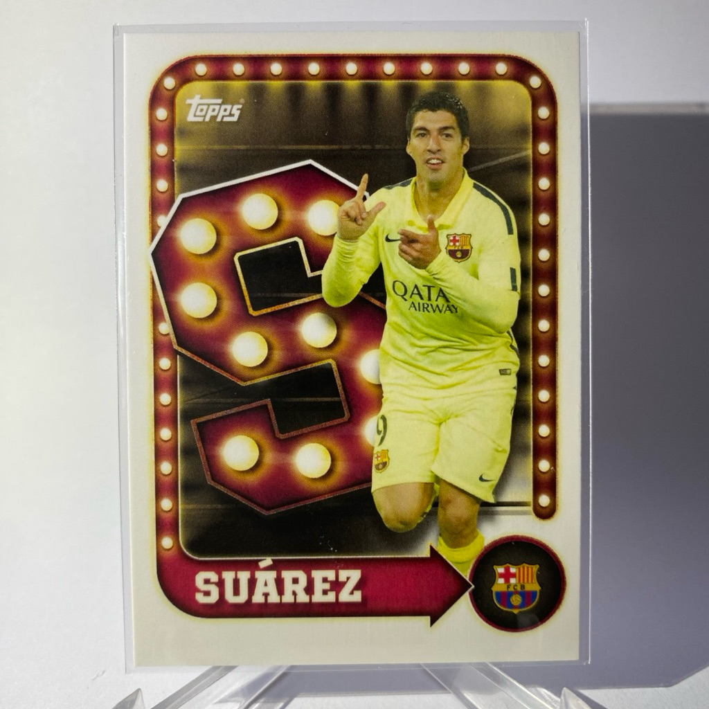 การ์ดนักฟุตบอล SUAREZ, BARCELONA, Delantero, TOPPS 2025