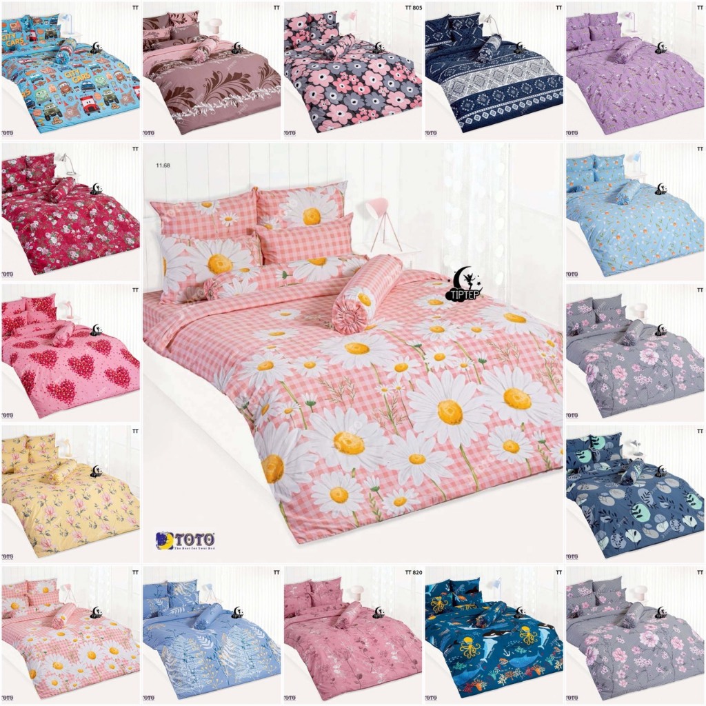 [NEW 2026] TOTO ผ้าปูที่นอน 3.5/5/6 ฟุต (ไม่รวมนวม) พิมพ์ลาย TT805 TT820 TT845 TT848 TT857 TT861 TT8