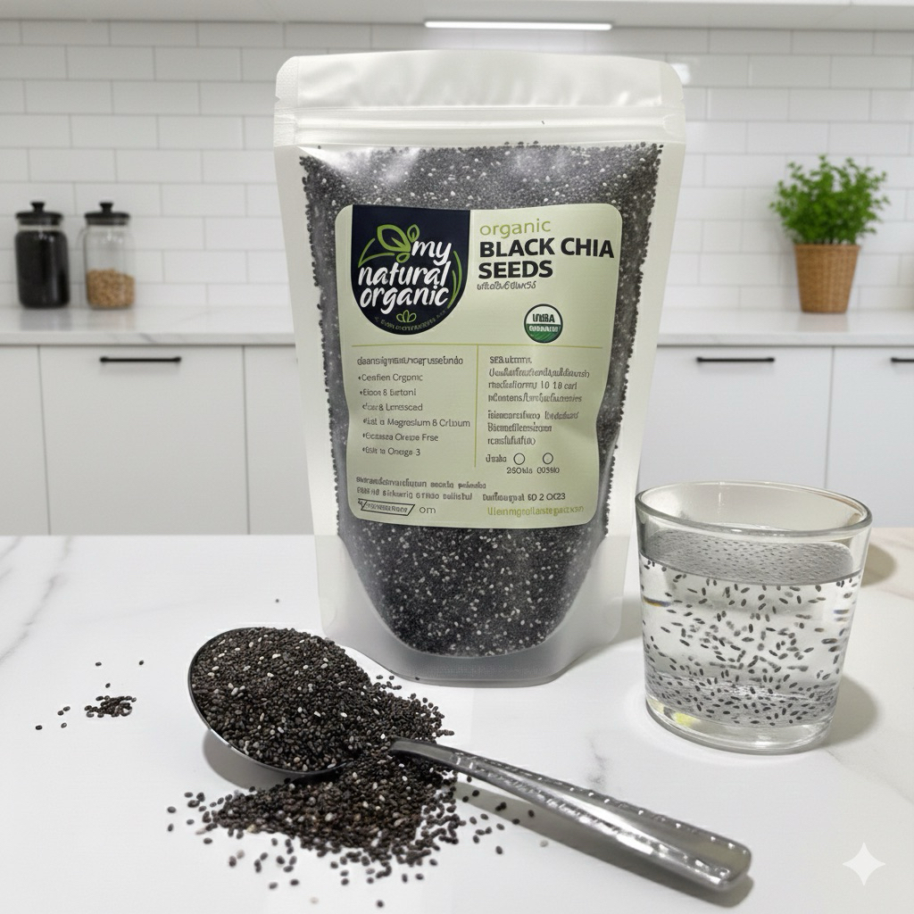 เมล็ดเจียดำอินทรีย์  Black Chia seed organic
