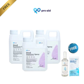 🪻แอลกอฮอล์ pro aid กลิ่น Lavender 🪻{1,000 ml} Alcohol FOOD GRADE 75% สูตรน้ำ สีใส ไม่ใส่สี ขนาด 1 ลิตร
