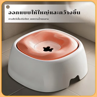 ชามน้ำลอยตัว ที่ให้น้ำสัตว์เลี้ยง ป้องปากเปียก ป้องกันน้ำกระเซ็น ความจุขนาดใหญ่