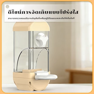 เครื่องให้อาหารอัตโนมัติสำหรับนก เครื่องป้อนนกแก้วความจุสูงสำหรับนกหลายชนิด