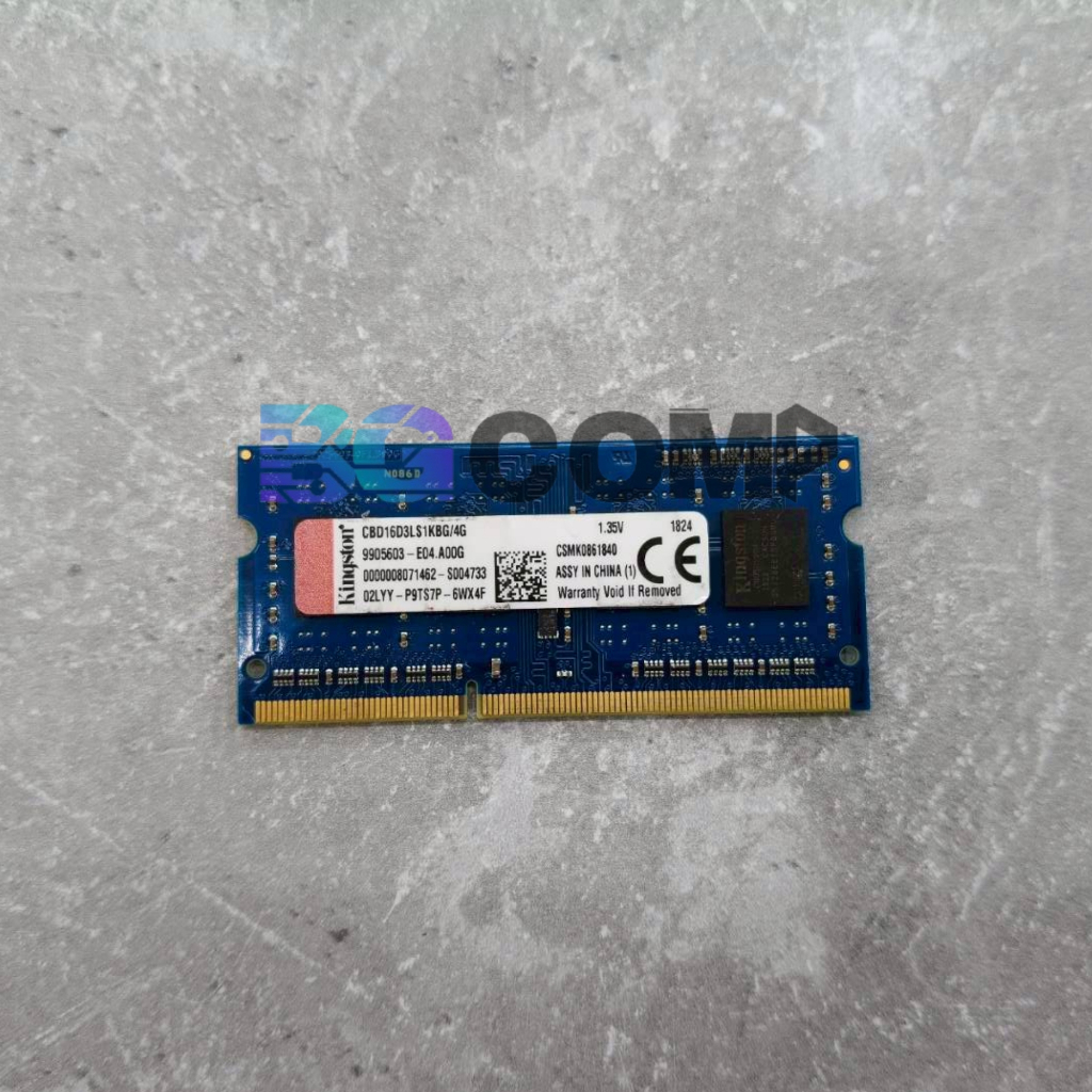 (มือ2)แรมโน๊ตบุ๊ค 4GB DDR3L 1600Mhz