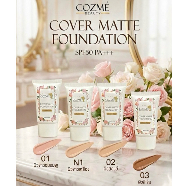 คอสเม่รองพื้น25g#แท้แน่นอน100% อ่านรายละเอียดก่อนซื้อด้วยนะคะ
