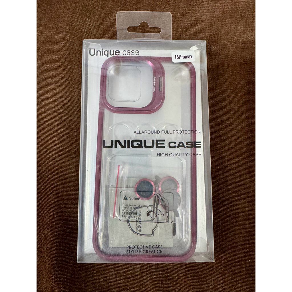 เคสใส ขอบม่วง ไอโฟน 15 pro max มือสอง