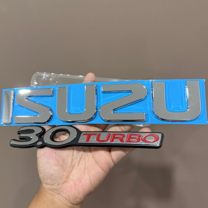 โลโก้ ISUZU 2.5 TURBO 3.0 TURBO ติดฝากระบะท้าย ISUZU DRAGON EYE อีซูซุ ดราก้อน อาย